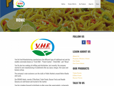yanhufood.com snapshot