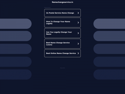 namechangeservice.in snapshot