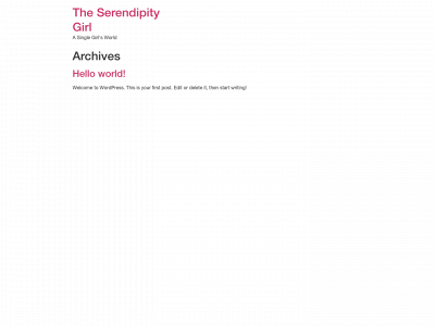 theserendipitygirl.com snapshot