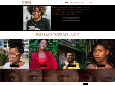 theamplifiedmelanin.com snapshot