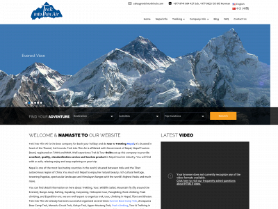 www.trekintothinair.com snapshot