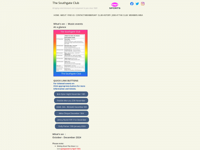 southgateclub.com snapshot
