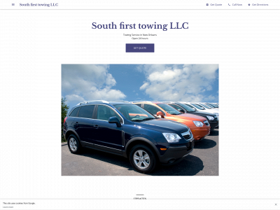 south-first-towing-llc.business.site snapshot