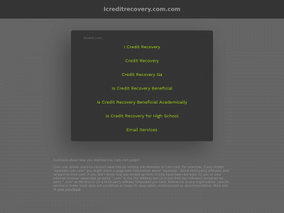 icreditrecovery.com.com snapshot
