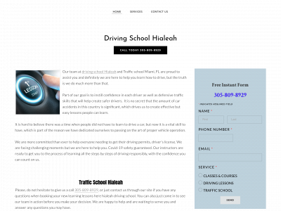 www.hialeahdriving.com snapshot