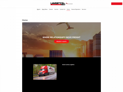 lavertylogistics.com snapshot