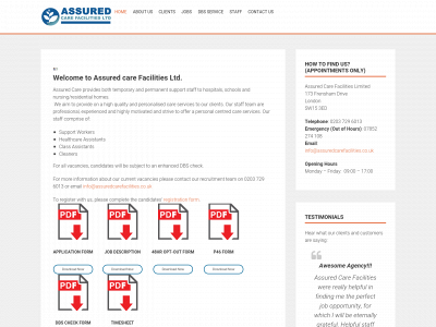 assuredcarefacilities.co.uk snapshot