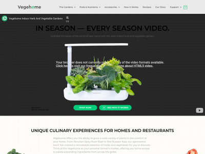thevegehome.com snapshot