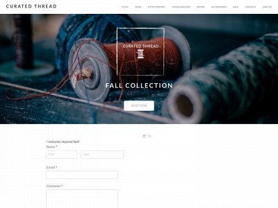 www.curatedthread.com snapshot