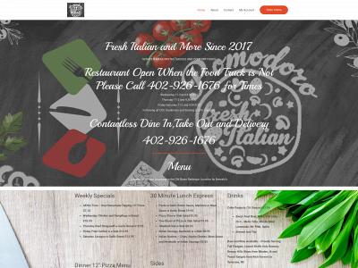 pomodoro-restaurants.com snapshot