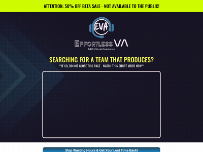effortlessva.com snapshot