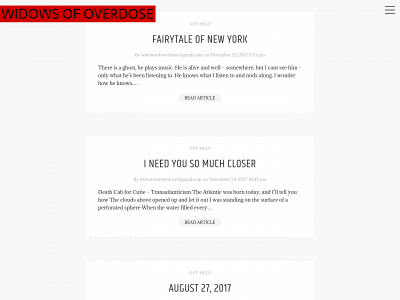 widowsofoverdose.com snapshot