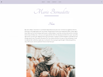 mariebernadette.com snapshot