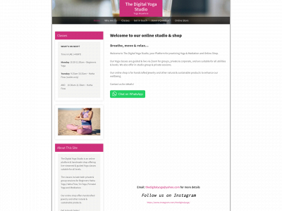 thedigitalyogastudio.com snapshot