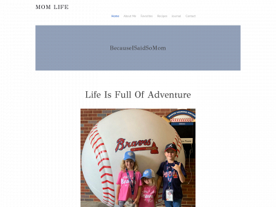 www.becauseisaidsomom.com snapshot