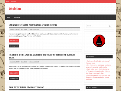obsidian.news snapshot