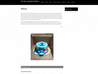 thekeyingredientbakery.com snapshot