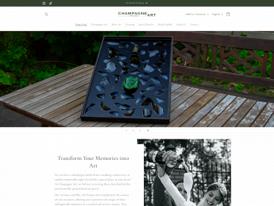 champagneart.dk snapshot