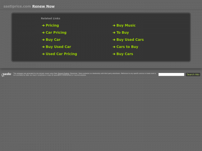 sastiprice.com snapshot