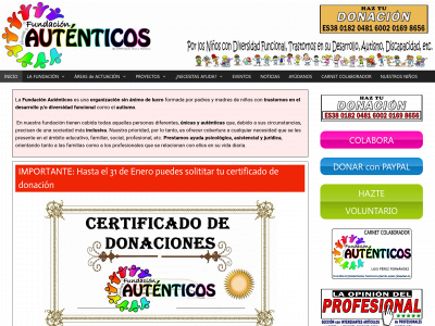 fundacionautenticos.org snapshot