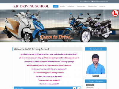 srdrivingschool.com snapshot