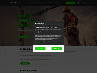 palkkaonline.fi snapshot