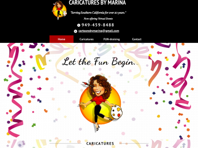 caricaturesbymarina.com snapshot