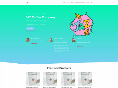 jazcoffeeco.com snapshot