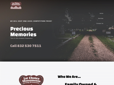 firstchoicemonuments.com snapshot