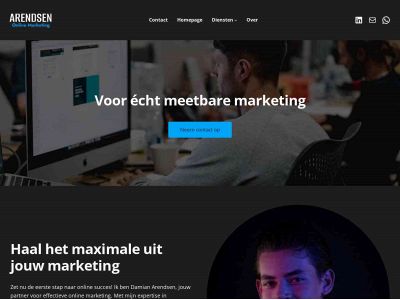 arendsenonlinemarketing.com snapshot