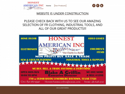honestamericaninc.com snapshot