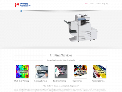 printerscompany.com snapshot