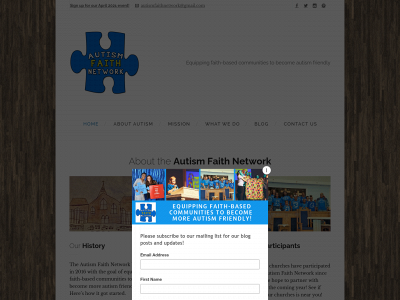 autismfaithnetwork.com snapshot