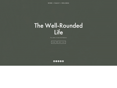 thewellroundedlife.com snapshot