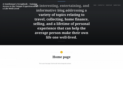 agentlemansscrapbook.com snapshot