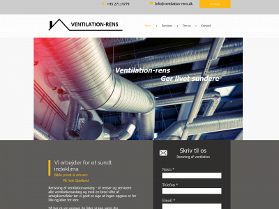 ventilation-rens.dk snapshot