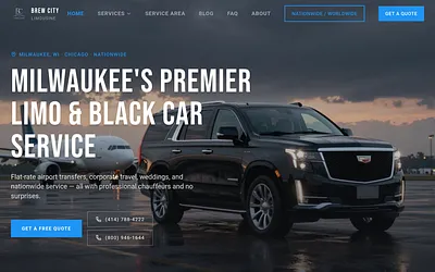 brewcitylimousine.com snapshot