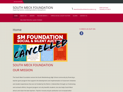 southmeckfoundation.org snapshot