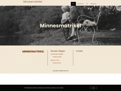 minnesmatrikel.site snapshot