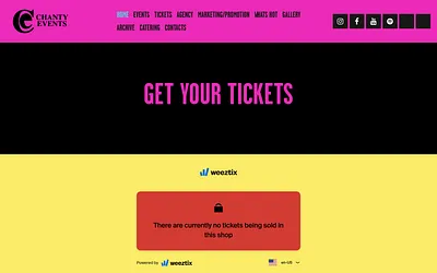chantyevents.com snapshot