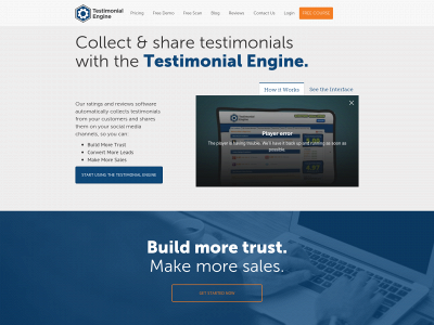 mytestimonialengine.com snapshot