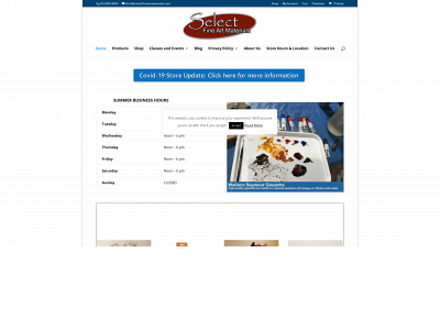 selectfineartmaterials.com snapshot