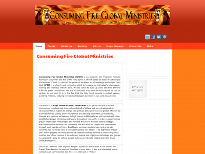 consumingfireglobalministries.org snapshot