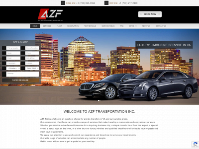 azflimousine.com snapshot