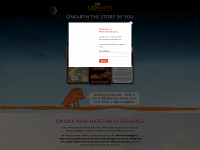 taproots.com snapshot
