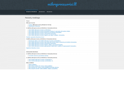 mikroprocesoriai.lt snapshot