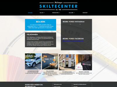 helsingorskiltecenter.dk snapshot