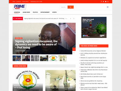 primenews.com.gh snapshot