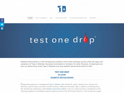 www.testonedrop.org snapshot