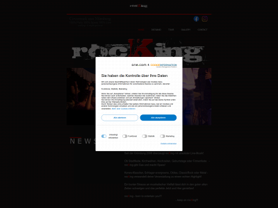 rocking-coverband.com snapshot